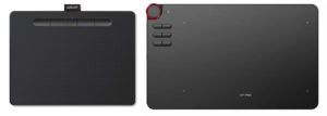wacom intuos vs xp pen deco 03 design and layout