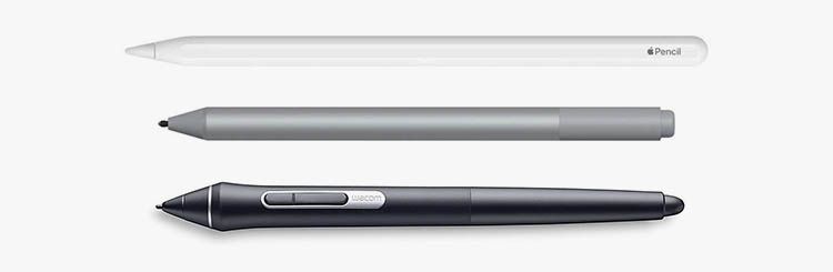 Apple Pencil 2 vs Wacom Pro Pen 2 vs Surface Stylus