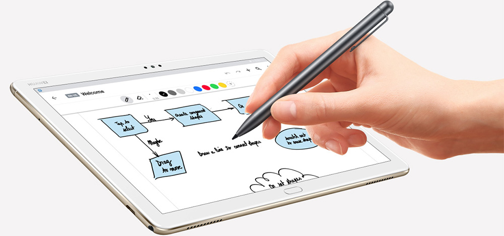 drawing with huawei mediapad m5 lite