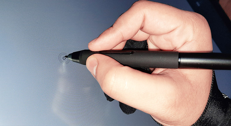 surface texture on Xp Pen Artist 22 second generation